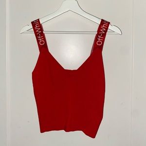 Authentic Off White red tank